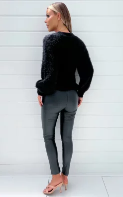 Deals ???? AX Paris Black Fluffy Knit Button Front Cropped Cardigan ???? -Aftershock London Shop unnamed file 170