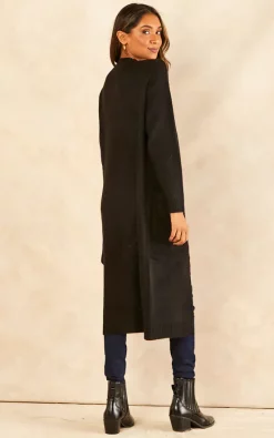 Cheapest ???? Pieces Long Sleeve Longline Cardigan In Black ???? -Aftershock London Shop unnamed file 18
