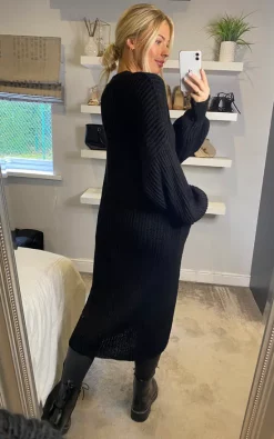 Discount ???? Belle Love Italy Belle Drop Shoulder Midi Cardigan Black ✨ -Aftershock London Shop unnamed file 213