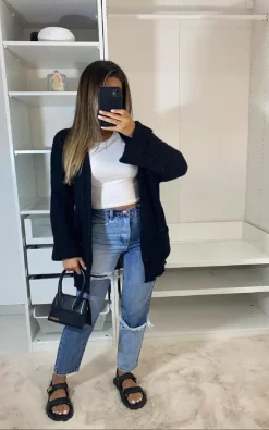 Brand new ???? IKRUSH Soraya Folded Short Sleeve Cardigan With Pockets In Black ????