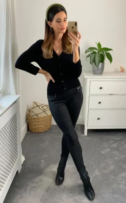 Buy ???? Fever London Mariel Cardigan Colour Black ????