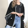 Flash Sale ???? Lucy Sparks Black Smart Hooded Cape With Pockets ✨