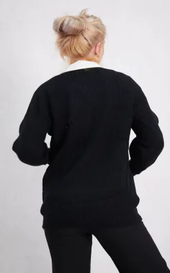 Cheapest ✨ Boutique Store Black Golden Button Knitted Cardigan One Size Fit (10 To 14) ⌛ -Aftershock London Shop unnamed file 294