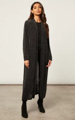 Best reviews of ???? Blue Vanilla Metallic Maxi Cardigan ????