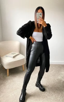 New ???? IKRUSH Safia Longline Knitted Cardigan In Black ???? -Aftershock London Shop unnamed file 313