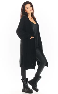 Cheapest ✨ AWAMA Long Thick Cardigan In Black ???? -Aftershock London Shop unnamed file 355