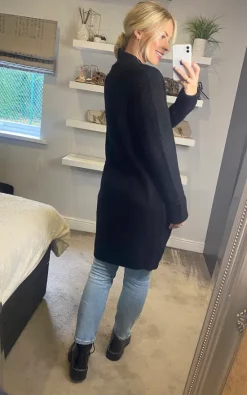 Best reviews of ???? Yumi Knitted Long Cardigan In Black ???? -Aftershock London Shop unnamed file 391