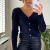 Best deal ???? URBAN TOUCH Fluffy Button Front Cardigan Black ????