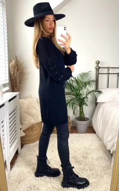 Hot Sale ???? Aftershock London Wool Blend Longline Cardigan In Black ✨ -Aftershock London Shop unnamed file 410