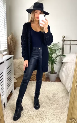 Hot Sale ???? Aftershock London Wool Blend Longline Cardigan In Black ✨ -Aftershock London Shop unnamed file 411