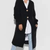 Best reviews of ???? Makadamia Black Long Cardigan Fastened With Buttons ????