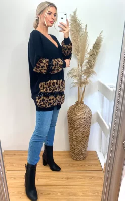 Hot Sale ⭐ CY Boutique Faux Leopard Print Fur Cardigan With Embellishment ???? -Aftershock London Shop unnamed file 436