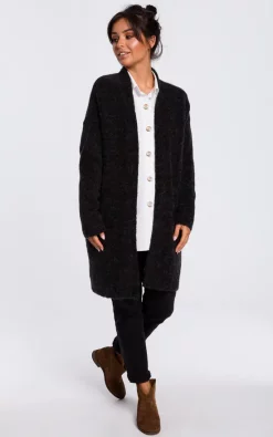 Top 10 ✔️ MOE Soft Knit Long Cardigan With Pockets In Black ????