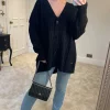 Best Pirce ???? Malissa J Collection Cable Knit Boyfriend Cardigan Black ????