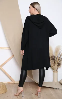 Budget ⭐ Lucy Sparks Black Long Sleeve Hooded Cardigan. ✨ -Aftershock London Shop unnamed file 479