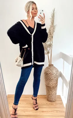 Brand new ✨ CY Boutique Oversized Paris Embroidered Cardigan In Black ???? -Aftershock London Shop unnamed file 486