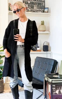 Hot Sale ???? FreeSpirits Black Knitted Cardigan ???? -Aftershock London Shop unnamed file 495