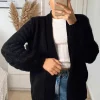 Best deal ???? IKRUSH Josie Knitted Balloon Sleeve Cardigan In Black ????