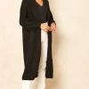Brand new ???? Aftershock London Knitted Longline Cardigan With Pockets In Black ????