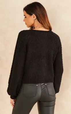 Best Pirce ???? ONLY Textured Knit Cardigan In Black ???? -Aftershock London Shop unnamed file 565