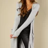 Cheapest ???? VILA Light Grey Melange Long Sleeve Knit Cardigan ????