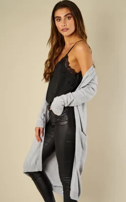 Cheapest ???? VILA Light Grey Melange Long Sleeve Knit Cardigan ???? -Aftershock London Shop unnamed file 579