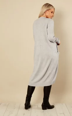 Cheapest ???? VILA Light Grey Melange Long Sleeve Knit Cardigan ???? -Aftershock London Shop unnamed file 581