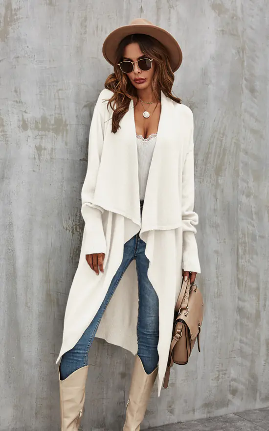 Coupon ???? FS Collection Cream Chunky Pleat Oversized Cardigan ???? 1 Coupon ???? FS Collection Cream Chunky Pleat Oversized Cardigan ????
