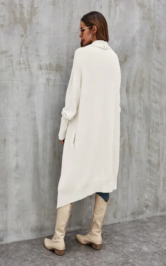 Coupon ???? FS Collection Cream Chunky Pleat Oversized Cardigan ???? 2 Coupon ???? FS Collection Cream Chunky Pleat Oversized Cardigan ???? - Image 2