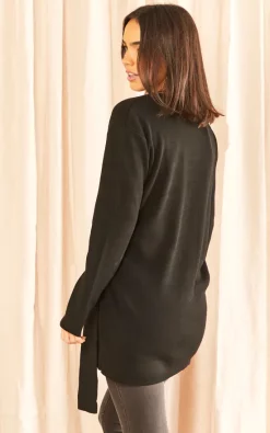 Best Sale ???? Jenerique Wrap Cardigan In Black ???? -Aftershock London Shop unnamed file 61