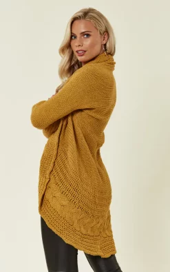 Cheap ⌛ Love Chunky Pleat Long Cardigan In Mustard Yellow ???? -Aftershock London Shop unnamed file 614