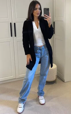 Wholesale ???? Aftershock London Cable Knit Hooded Cardigan In Black ????