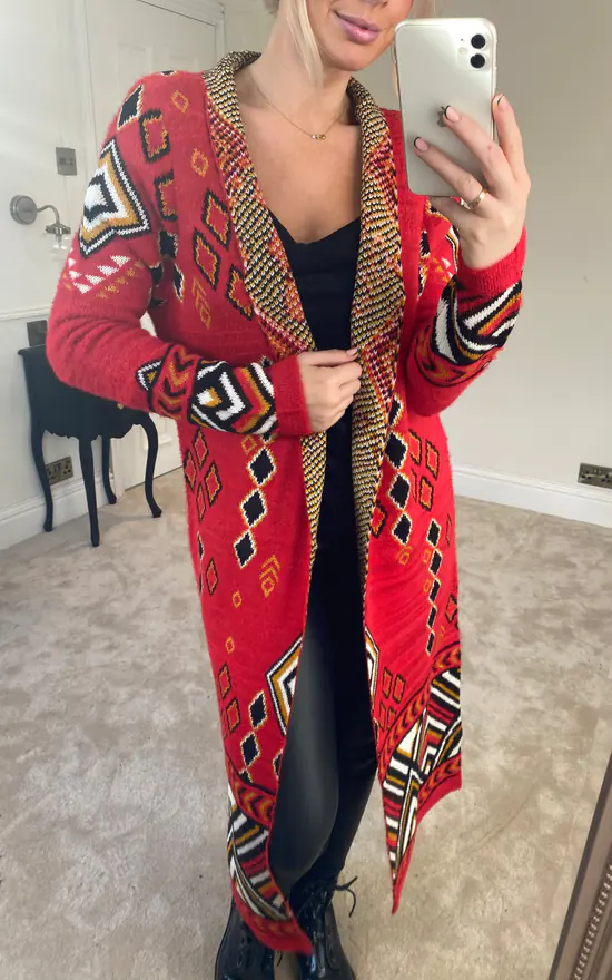 Coupon ???? Joe Browns Simply Remarkable Longline Red Cardigan ???? 3 Coupon ???? Joe Browns Simply Remarkable Longline Red Cardigan ???? - Image 3