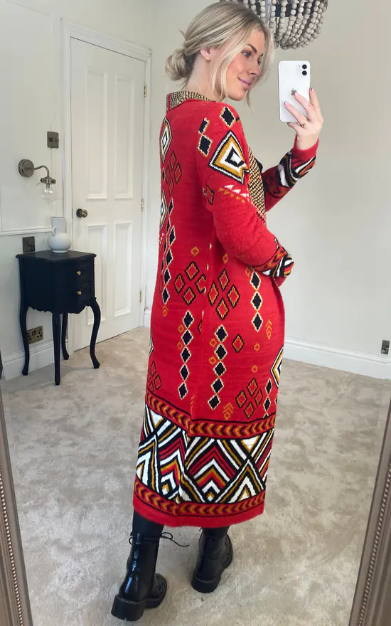 Coupon ???? Joe Browns Simply Remarkable Longline Red Cardigan ???? 4 Coupon ???? Joe Browns Simply Remarkable Longline Red Cardigan ???? - Image 4