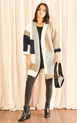 Best reviews of ???? Jenerique Multicolour Longline Knitted Cardigan In Navy ❤️ -Aftershock London Shop unnamed file 643