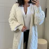 Coupon ???? Glamorous Cream Longline Knitted Cardigans ✔️