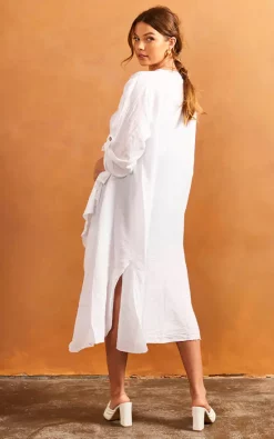 Hot Sale ???? Bella And Blue Long Waterfall Cardigan In White ???? -Aftershock London Shop unnamed file 688