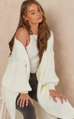 Hot Sale ???? Gini London White Long Knitted Cardigan ????