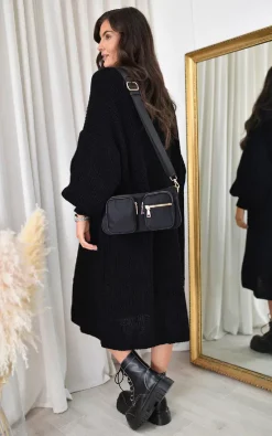 Flash Sale ???? IKRUSH Piper Longline Balloon Sleeve Knitted Cardigan In Black ???? -Aftershock London Shop unnamed file 71