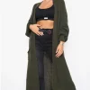 Cheapest ???? GIGILAND UK Khaki Bell Sleeve Oversized Longline Cardigan ????