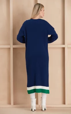 Top 10 ⭐ Jenerique Longline Colour Block Cardigan In Navy/Green ???? -Aftershock London Shop unnamed file 745