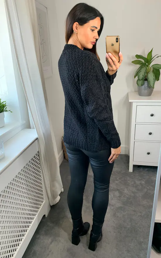 Promo ???? Joe Browns Perfect Slouchy Black Cardigan ✨ 4 Promo ???? Joe Browns Perfect Slouchy Black Cardigan ✨ - Image 4