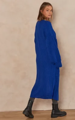 Best deal ???? Gini London Blue Long Knitted Cardigan ???? -Aftershock London Shop unnamed file 768