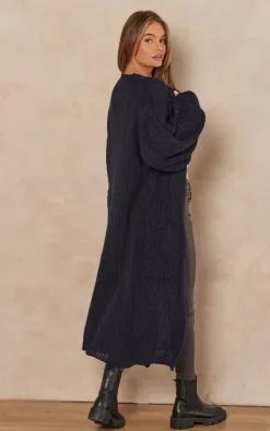 Wholesale ???? Gini London Navy Long Knitted Cardigan ???? -Aftershock London Shop unnamed file 777