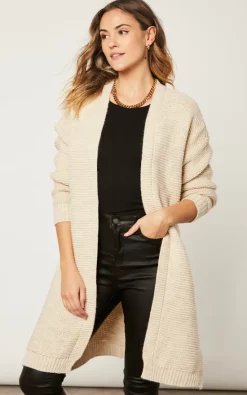 Best deal ⭐ Jenerique Longline Oversize Cardigan In Beige ????
