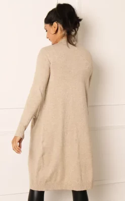 Wholesale ???? One Nation Clothing Long Throw On Midi Cardigan In Oatmeal Beige ???? -Aftershock London Shop unnamed file 793