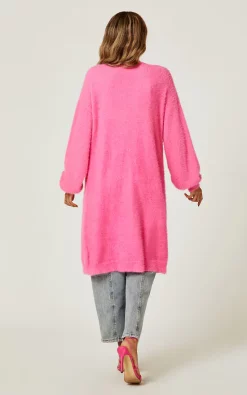 Wholesale ???? FS Collection Relaxed Cozy Soft Cardigan In Fuchsia Pink ???? -Aftershock London Shop unnamed file 831