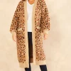 Best Sale ❤️ Blue Vanilla Cheetah Mid Cardigan ????