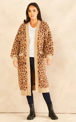 Best Sale ❤️ Blue Vanilla Cheetah Mid Cardigan ????