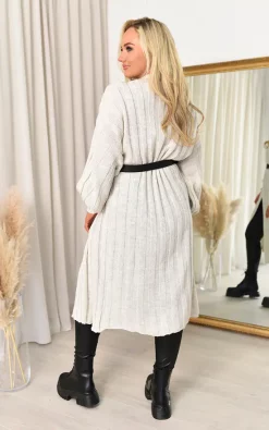 Best Sale ???? IKRUSH Callie Long Length Knitted Cardigan In Stone ???? -Aftershock London Shop unnamed file 842